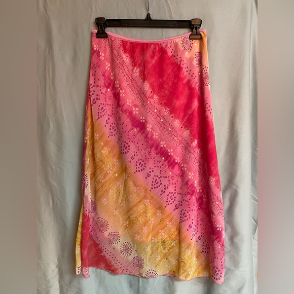 Wrapper Dresses & Skirts - Vintage Tie-dye maxi skirt